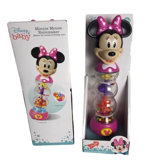 Disney Baby Minnie Mouse Light Up Rainmaker Toy - Picture 4 of 9